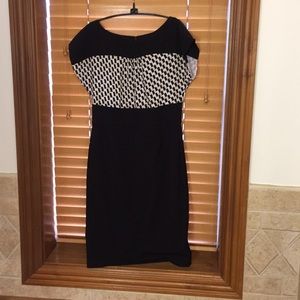 White House Black Market Silk Bodice Dress